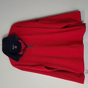 Y2K Vintage Faded Glory‎ Wide Wale Fleece Size Medium Red 90s Corduroy Outdoor
